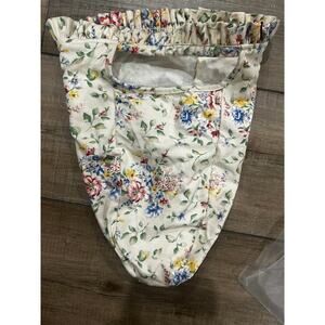 Longaberger LARGE GATEHOUSE Basket Liner SPRING FLORA  Fabric